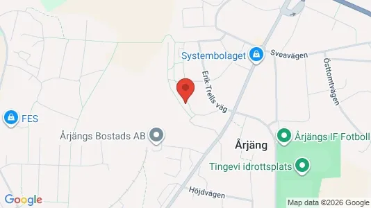 Lägenheter att hyra i Årjäng - kort over placeringen