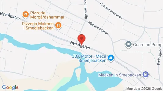 Lägenheter att hyra i Smedjebacken - kort over placeringen