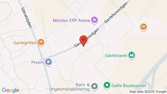 Lägenheter att hyra i Gävle - kort over placeringen