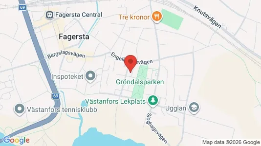 Bostadsrätter till salu i Fagersta - kort over placeringen