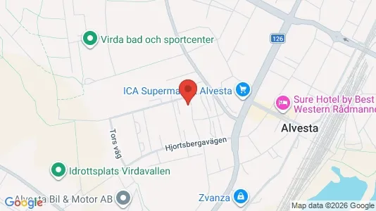 Lägenheter att hyra i Alvesta - kort over placeringen