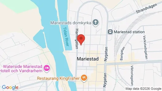 Bostadsrätter till salu i Mariestad - kort over placeringen