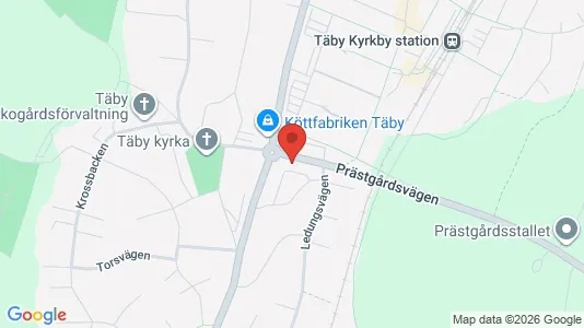 Lägenheter till salu i Täby - kort over placeringen