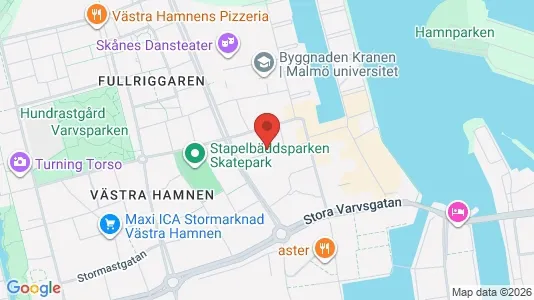 Lägenheter till salu i Malmö Centrum - kort over placeringen
