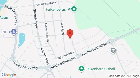 Lägenheter till salu i Falkenberg - kort over placeringen