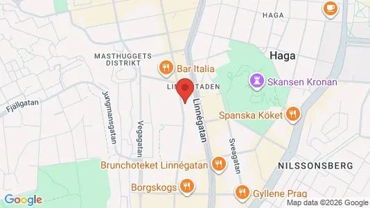Lägenheter till salu i Göteborg Centrum - kort over placeringen