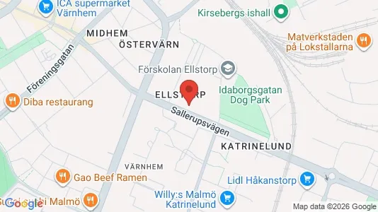 Lägenheter till salu i Malmö Centrum - kort over placeringen