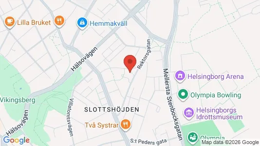 Lägenheter till salu i Helsingborg - kort over placeringen
