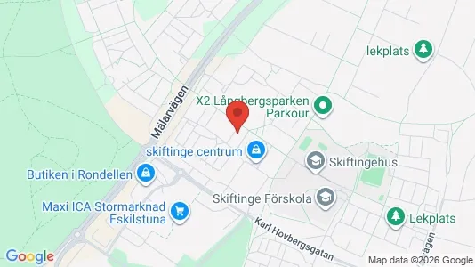 Lägenheter att hyra i Eskilstuna - kort over placeringen