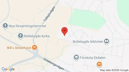 Bostadsrätter till salu i Bollebygd - kort over placeringen