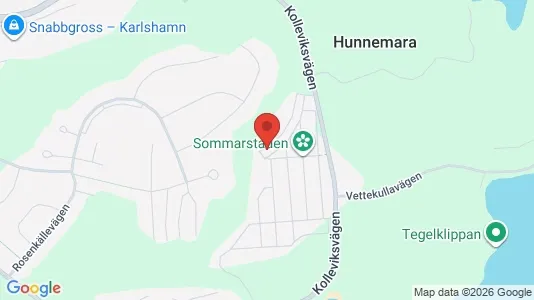 Lägenheter till salu i Karlshamn - kort over placeringen
