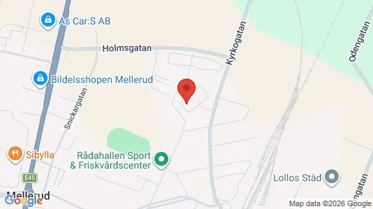 Bostadsrätter till salu i Mellerud - kort over placeringen