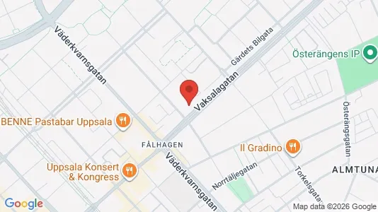 Lägenheter till salu i Uppsala - kort over placeringen