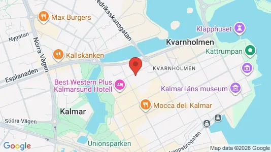 Lägenheter till salu i Kalmar - kort over placeringen