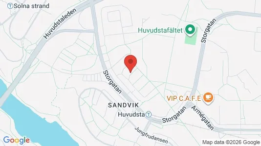 Lägenheter till salu i Solna - kort over placeringen