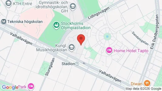 Lägenheter att hyra i Gärdet/Djurgården - kort over placeringen
