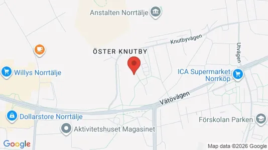 Bostadsrätter till salu i Norrtälje - kort over placeringen