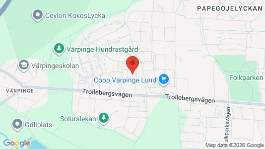 Bostadsrätter till salu i Lund - kort over placeringen
