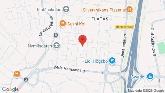 Bostadsrätter till salu i Askim-Frölunda-Högsbo - kort over placeringen