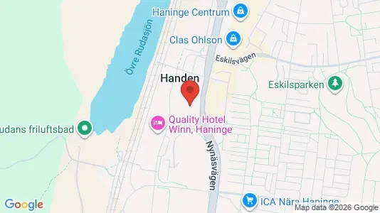 Lägenheter att hyra i Haninge - kort over placeringen