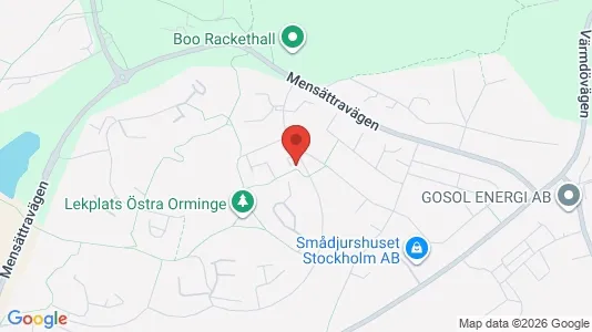 Lägenheter att hyra i Nacka - kort over placeringen