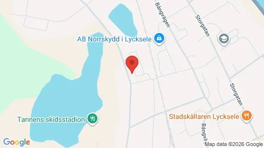 Lägenheter att hyra i Lycksele - kort over placeringen
