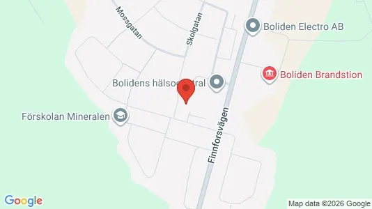 Lägenheter att hyra i Skellefteå - kort over placeringen