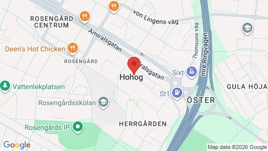 Lägenheter att hyra i Rosengård - kort over placeringen
