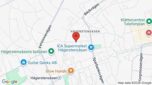 Bostadsrätter till salu i Söderort - kort over placeringen