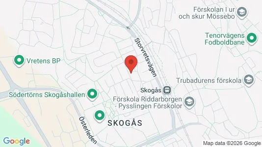 Lägenheter att hyra i Huddinge - kort over placeringen