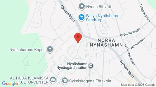 Lägenheter att hyra i Nynäshamn - kort over placeringen