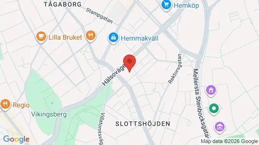 Bostadsrätter till salu i Helsingborg - kort over placeringen