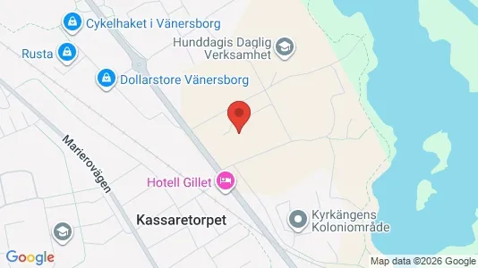 Lägenheter att hyra i Vänersborg - kort over placeringen