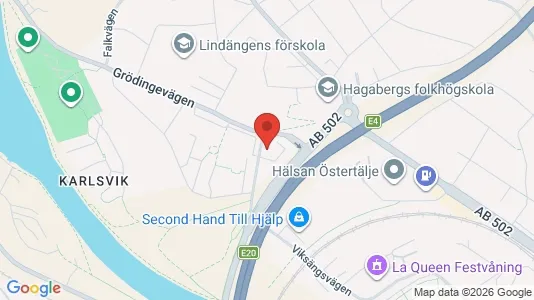 Lägenheter till salu i Södertälje - kort over placeringen