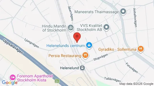 Lägenheter till salu i Sollentuna - kort over placeringen