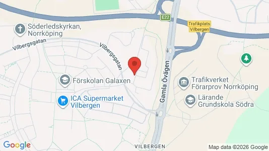 Lägenheter att hyra i Norrköping - kort over placeringen