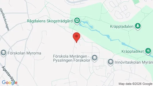 Lägenheter att hyra i Huddinge - kort over placeringen