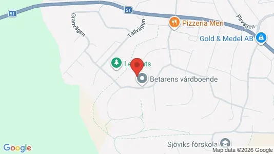 Rum att hyra i Finspång - kort over placeringen