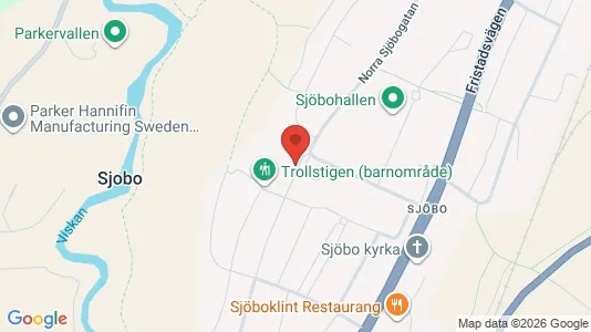 Bostadsrätter till salu i Borås - kort over placeringen