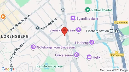 Lägenheter att hyra i Örgryte-Härlanda - kort over placeringen