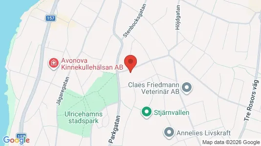 Lägenheter till salu i Ulricehamn - kort over placeringen