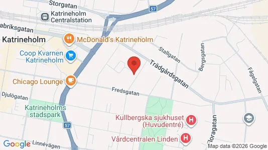 Lägenheter att hyra i Katrineholm - kort over placeringen