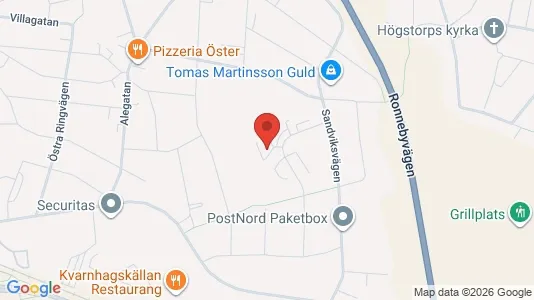 Lägenheter att hyra i Växjö - kort over placeringen