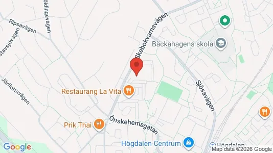 Lägenheter att hyra i Söderort - kort over placeringen