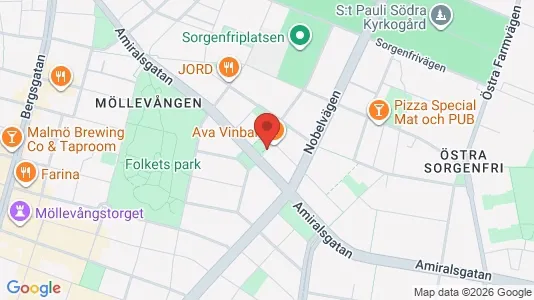 Lägenheter till salu i Malmö Centrum - kort over placeringen