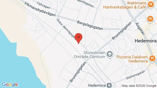 Lägenheter att hyra i Hedemora - kort over placeringen
