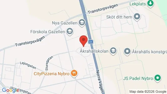 Lägenheter till salu i Nybro - kort over placeringen