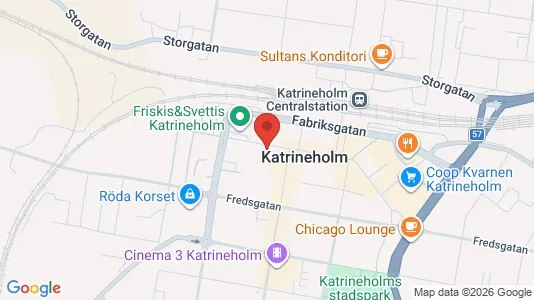 Lägenheter att hyra i Katrineholm - kort over placeringen