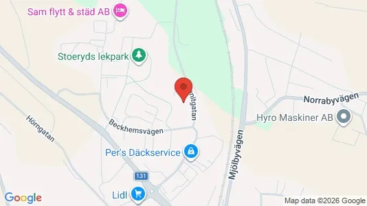 Lägenheter att hyra i Tranås - kort over placeringen
