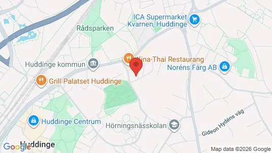 Bostadsrätter till salu i Huddinge - kort over placeringen